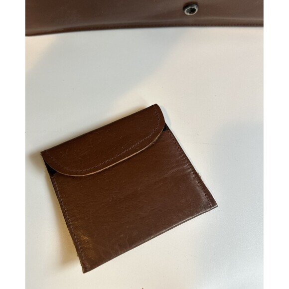Vintage Whiskey Brown Genuine Crocodile Alligator Clutch Handbag Purse